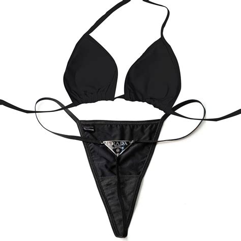 prada mens bathing suit|Prada bikini set.